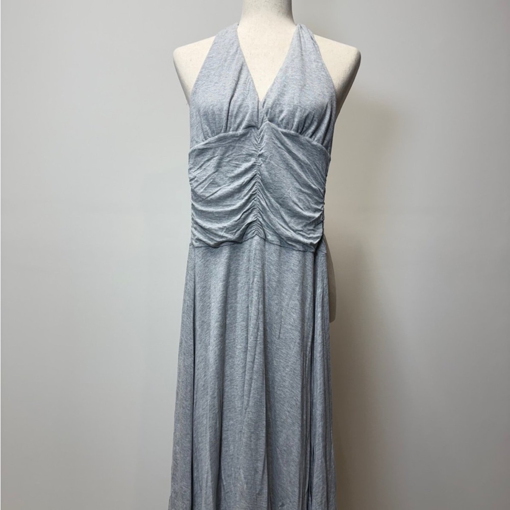 White House Black Market Light Gray Dress